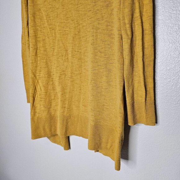 Madewell XXS Yellow Summer Ryder Cardigan Lightweight Cotton Open Front Pockets - Picture 8 of 8